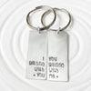 I Belong With You | You Belong With Me | Couple's Keychain Set