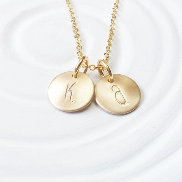 Initial Necklace - Mother's Necklace - Personalized Jewelry - Hand Stamped Initial - Gift for New Mom - Gift for Her - Mother's Day Gift