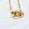 Refuse to Sink | Oval Bar Necklace | Silver or Gold Tone