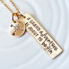 A Grand Adventure is About to Begin - Hand Stamped Personalized Adventure Necklace - Winnie the Pooh Quote - Inspirational Jewelry