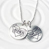 Tattoo Heart Banner Necklace | Small Size | Mother's Necklace