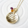 The Love Between A Mother and Daughter is Forever Necklace | Birthstone Dangles