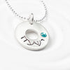Hebrew Mother's Necklace | Washer Necklace